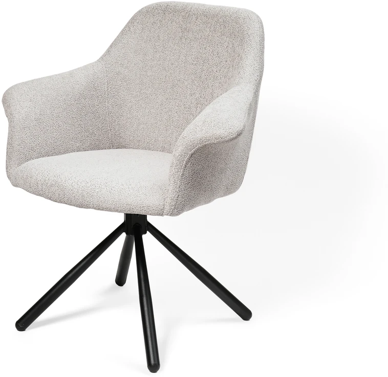 Valgomojo kėdė Pari/Odessa 650-Swivel Conic KD, Šviesiai pilka