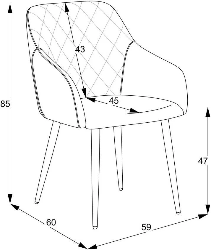 Valgomojo kėdė Rarra/Uras 6-Conic KD, Žalsva
