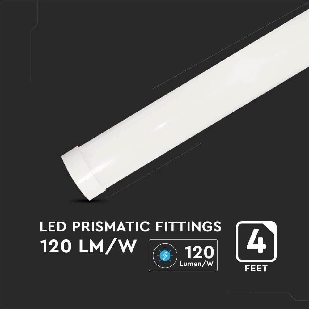 Lubinis šviestuvas 40W linijinis šviestuvas V-TAC, baltas, 6500K, 120cm, SAMSUNG LED chip