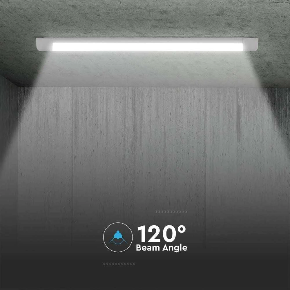 Lubinis šviestuvas 40W linijinis šviestuvas V-TAC, baltas, 6500K, 120cm, SAMSUNG LED chip