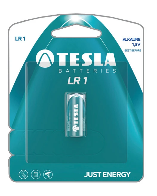 Tesla LR1 šarminė baterija pakuotėje