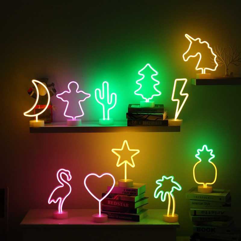 LED Neon Dekoratyvinė Lempa - Ananasas