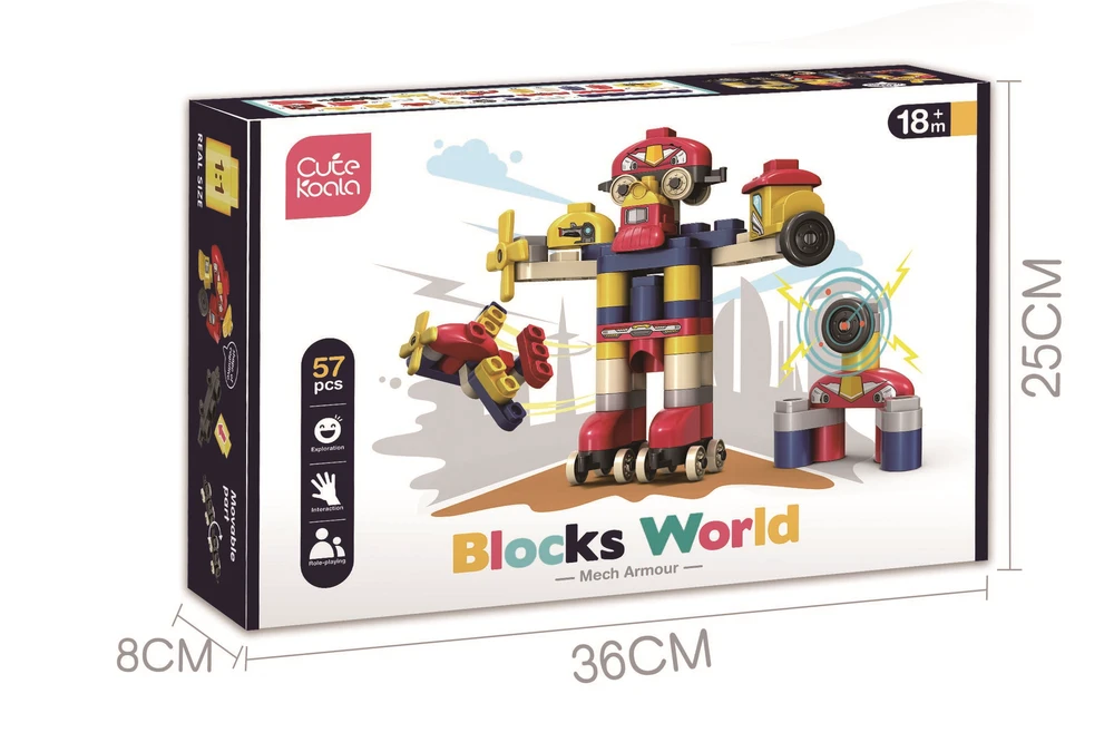 „Pasidaryk pats“ robotas - blokų mokslo, švietimo rinkinys