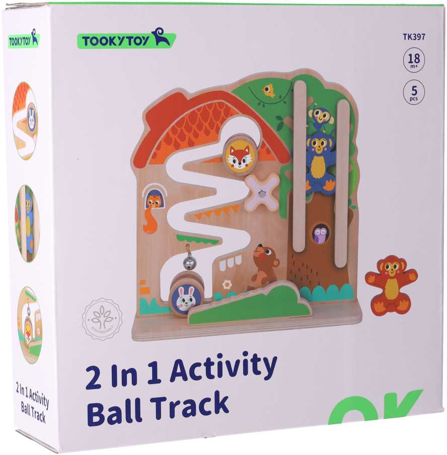 Tooky Toy Medinė Edukacinė Žaislas su Karoliukais