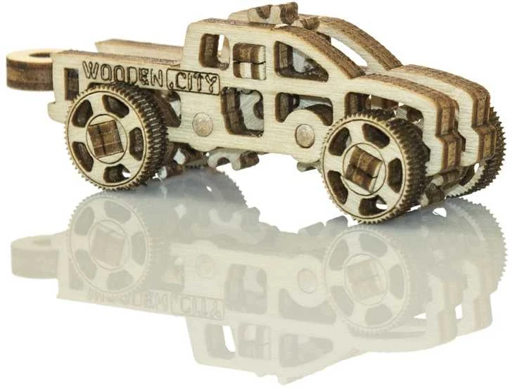 Dėlionė WOODEN CITY 3D medinis puzzle – sunkvežimiai