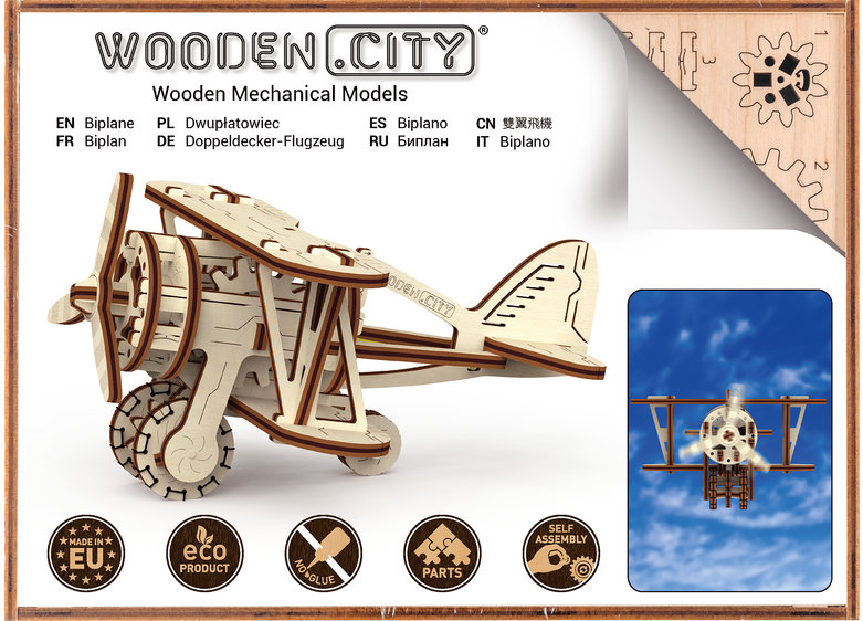 Dėlionė Wooden city Mediniai 3D galvosūkiai - dvipusis dvipusis plokštuma