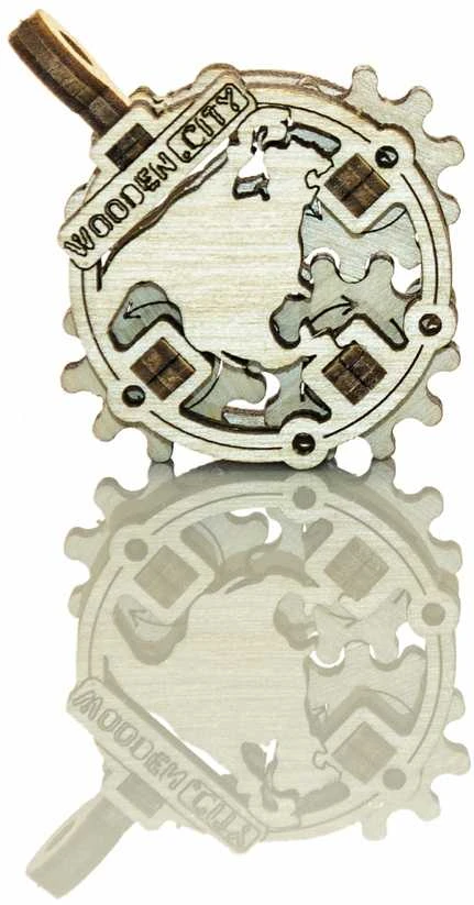 WOODEN CITY 3D Mediniai Dėlionės Kontinentai Nuo 14 Metų