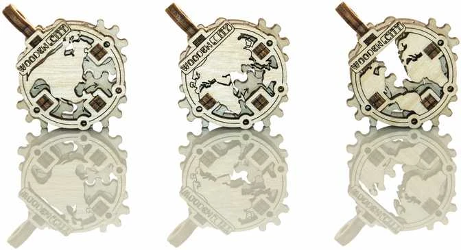 WOODEN CITY 3D Mediniai Dėlionės Kontinentai Nuo 14 Metų