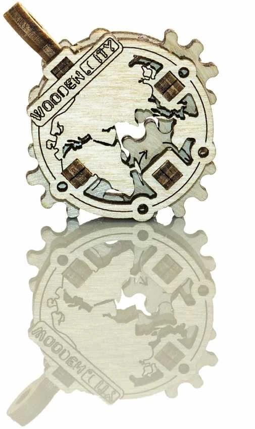 WOODEN CITY 3D Mediniai Dėlionės Kontinentai Nuo 14 Metų