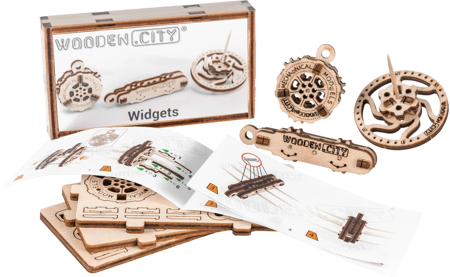 WOODEN CITY 3D mediniai dėlionės modeliai – Originalūs aksesuarai