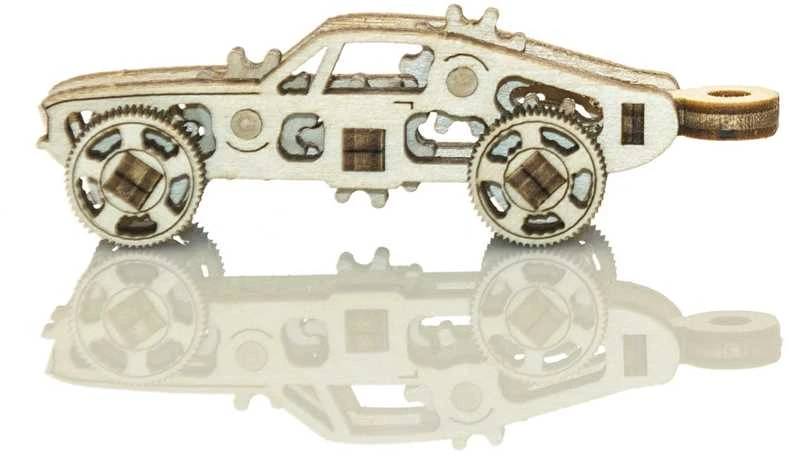 Dėlionė WOODEN CITY 3D Mediniai Galvosūkiai Sportiniai Automobiliai