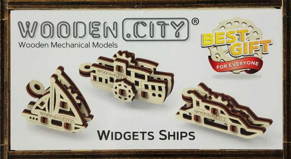 Dėlionė WOODEN CITY 3D Medinis Puzzles - Laivai