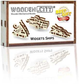 Dėlionė WOODEN CITY 3D Medinis Puzzles - Laivai