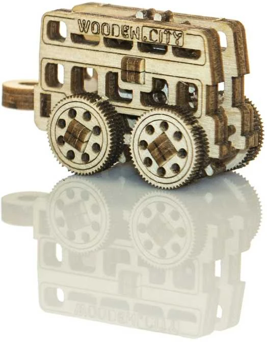 WOODEN CITY 3D Mediniai Dėlionė Transportas