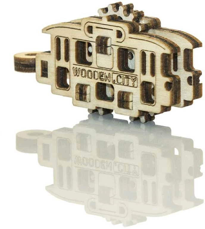 WOODEN CITY 3D Mediniai Dėlionė Transportas