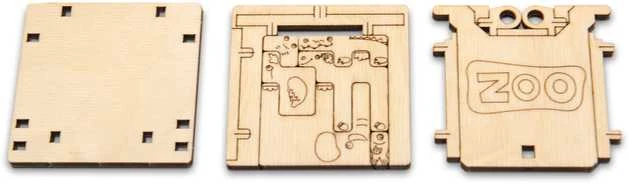 Dėlionė Wooden City MEDINIAI PUZZLIAI 3D - ZOO