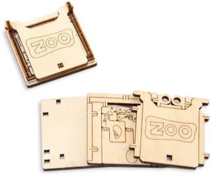 Dėlionė Wooden City MEDINIAI PUZZLIAI 3D - ZOO