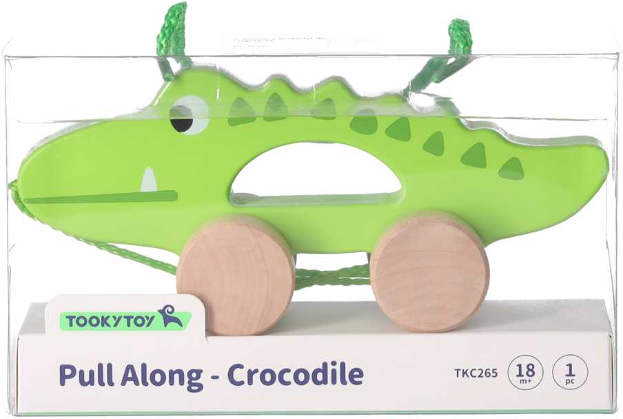 Tooky Toy Medinis Traukiamas Krokodilas