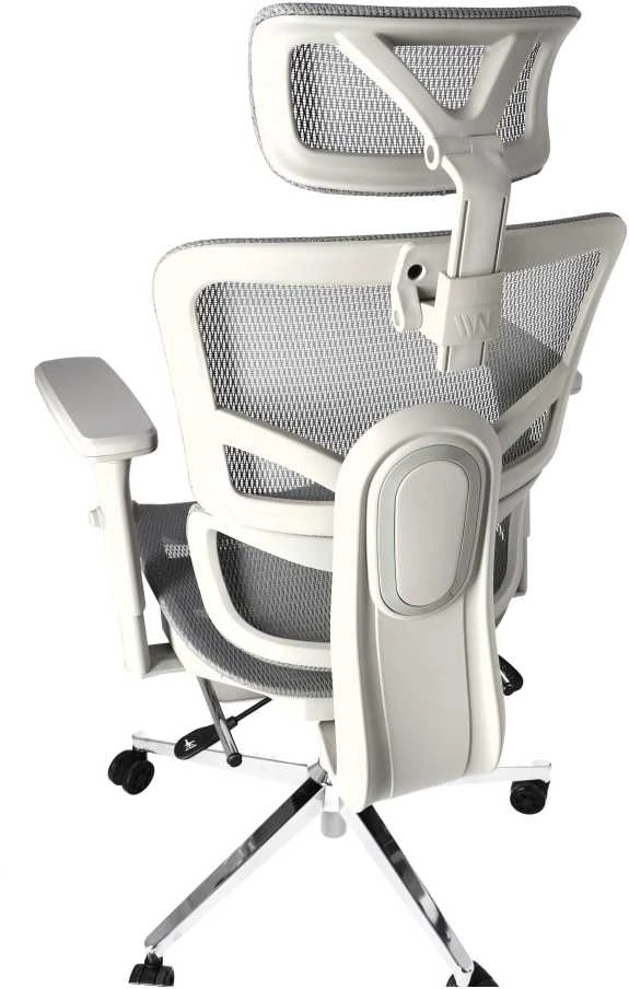 Ergonominė reguliuojama tinklinė kėdė - Pilka