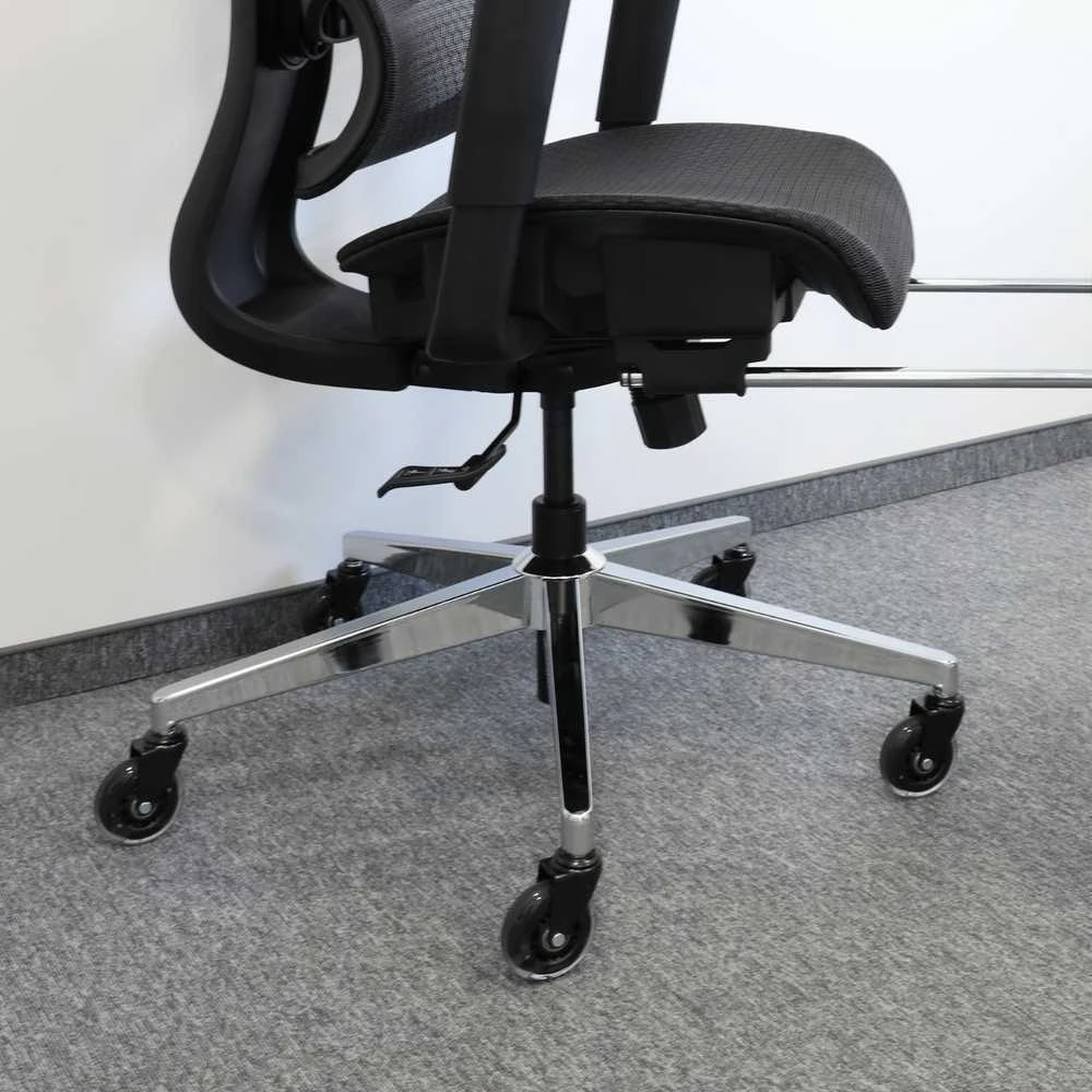Ergonomiška Reguliuojama Tinklinė Biuro Kėdė - Juoda