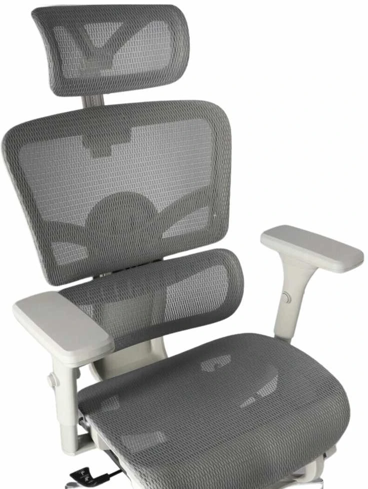 Ergonominė reguliuojama tinklinė kėdė - Pilka