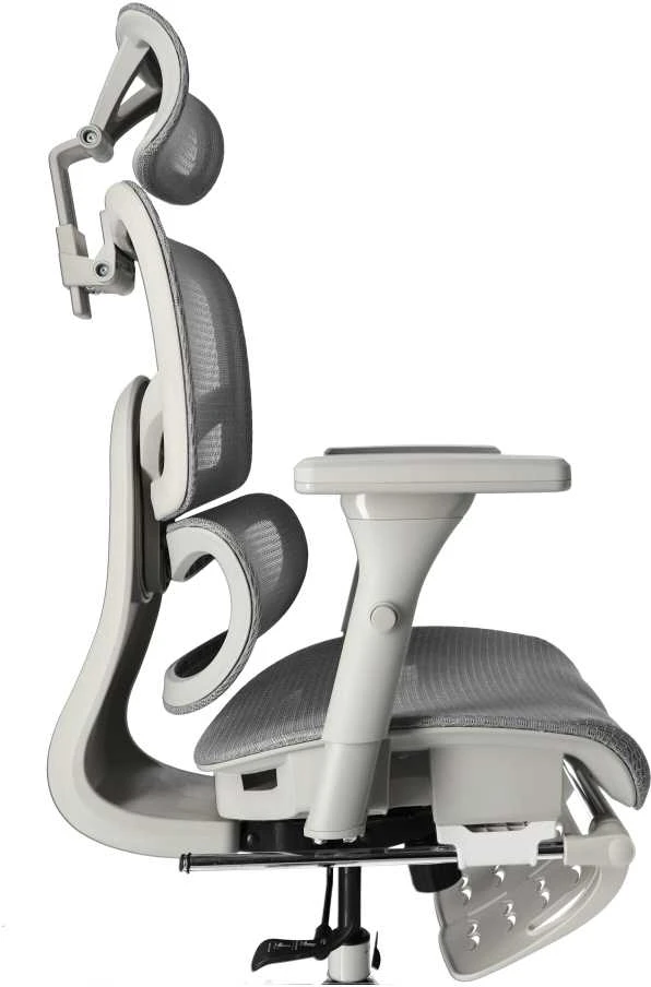 Ergonominė reguliuojama tinklinė kėdė - Pilka