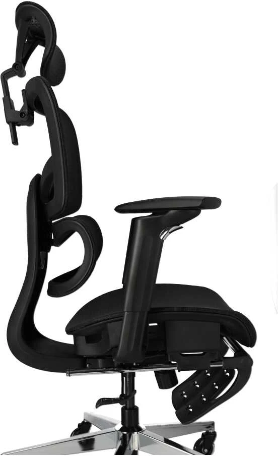 Ergonomiška Reguliuojama Tinklinė Biuro Kėdė - Juoda