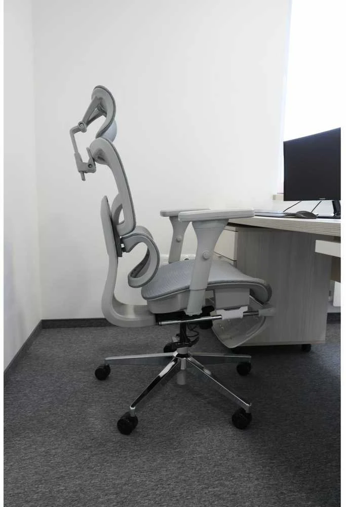 Ergonominė reguliuojama tinklinė kėdė - Pilka