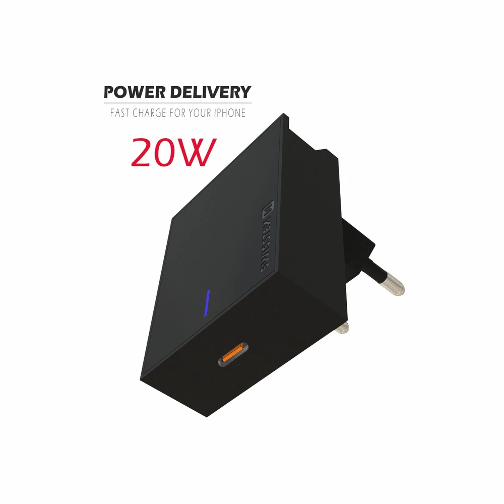 Swissten Įkroviklis 20W Power Delivery iPhone - juodas