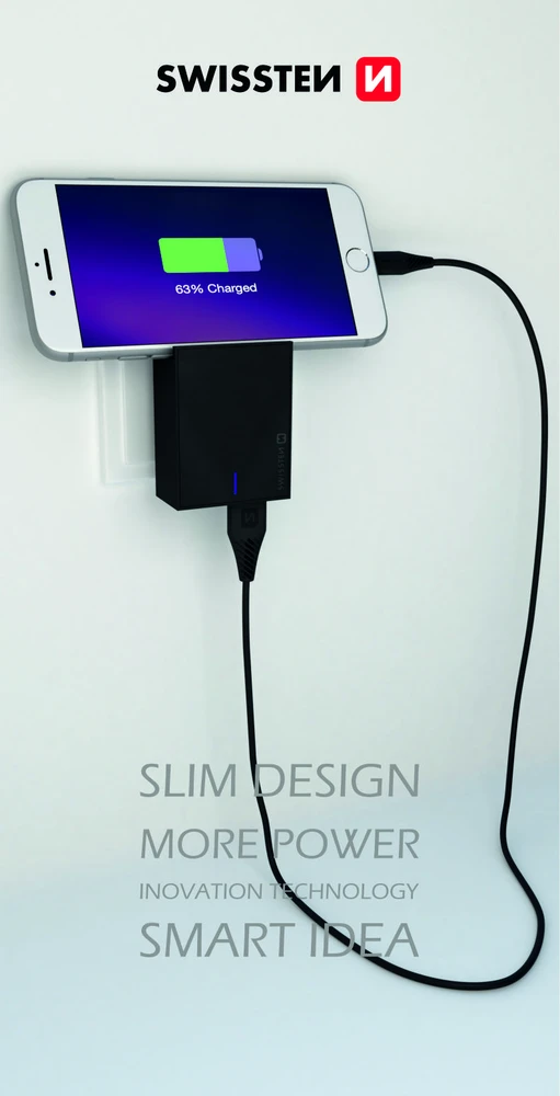 Swissten Įkroviklis 20W Power Delivery iPhone - juodas