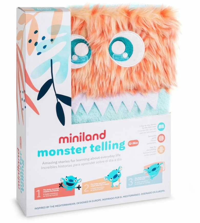 Miniland Edukacinė, jutiminė knyga - kasdienė veikla