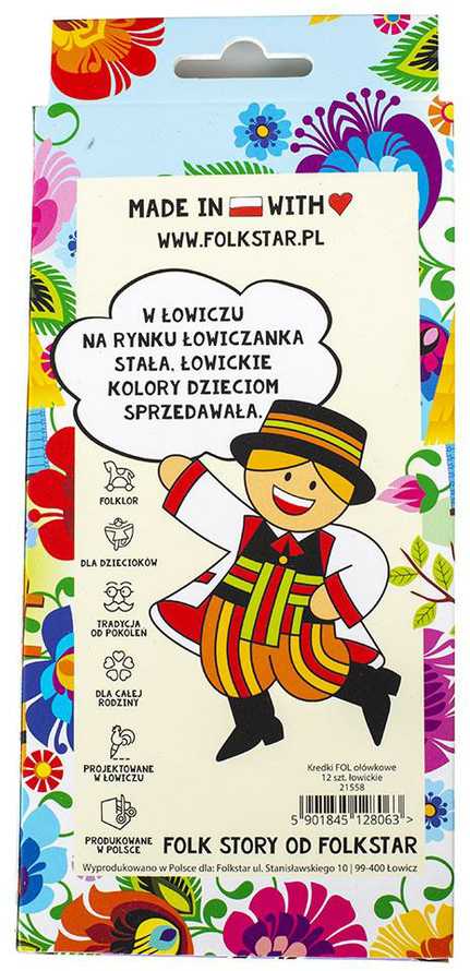 „Folkstar“ pieštukų pieštukai 12 vnt.