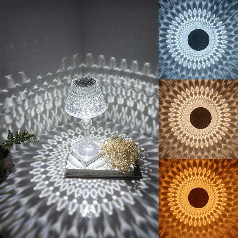 Led Lempa Kristalų 8cm 25cm RGB