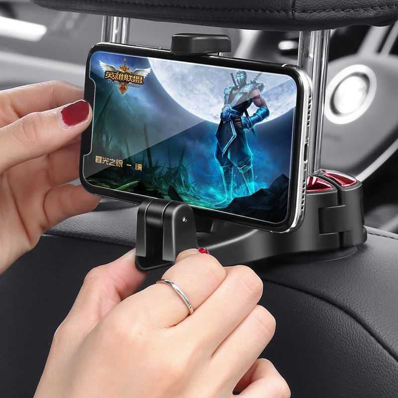 G02 Automobilinis laikiklis telefonui 2w1 - sidabrinis