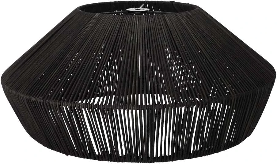 Pakabinamas šviestuvas Natūrali jūrinis ratano pakabinama lemputė - 50 cm (juoda)