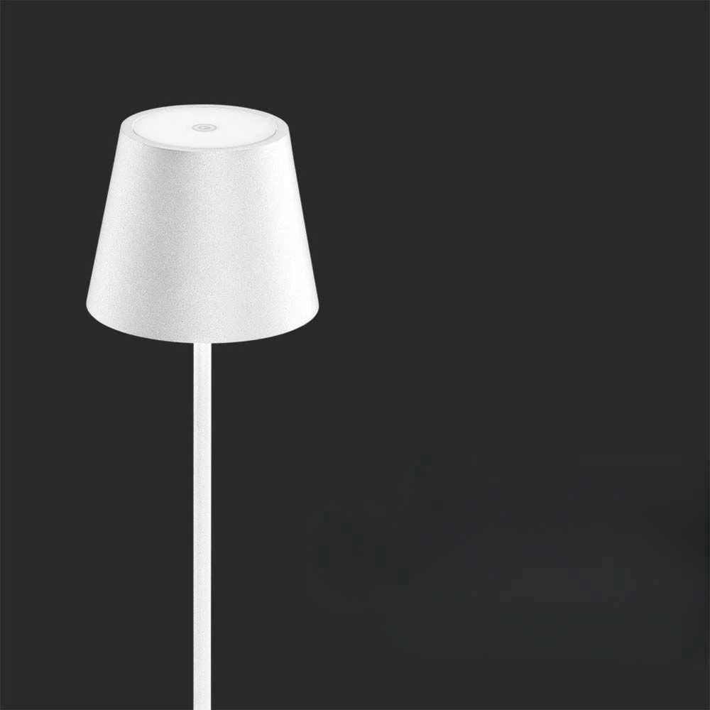 V-tac 4W LED įkraunamas reguliuojamo aukščio šviestuvas, baltas, 3000K, dimeriuojamas, IP54