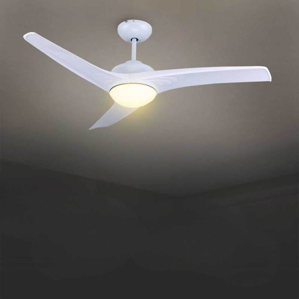 Lubinis šviestuvas V-tac 35W lubų ventiliaturius su 15W LED šviestuvu, baltas, su nuotolinio valdymo galimybe
