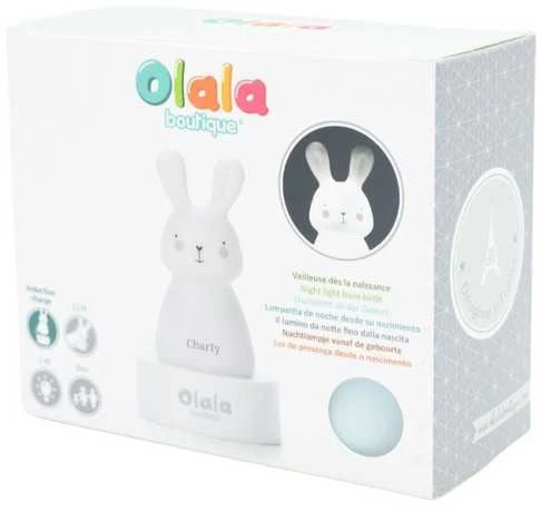 Olala Boutique Olala LED Naktinė Lempa - Kiškis Charly, Mėlyna