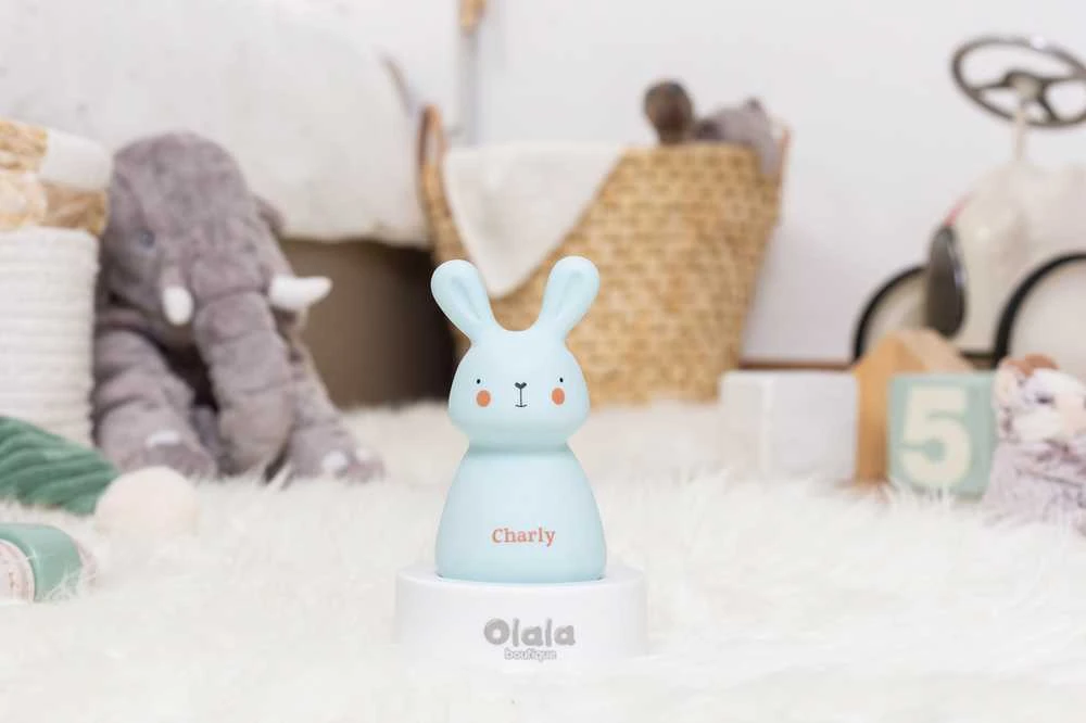 Olala Boutique Olala LED Naktinė Lempa - Kiškis Charly, Mėlyna