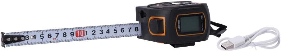SNDWAY Lazerinis atstumo matuoklis + matavimo juosta SW-TM60 - raudonas