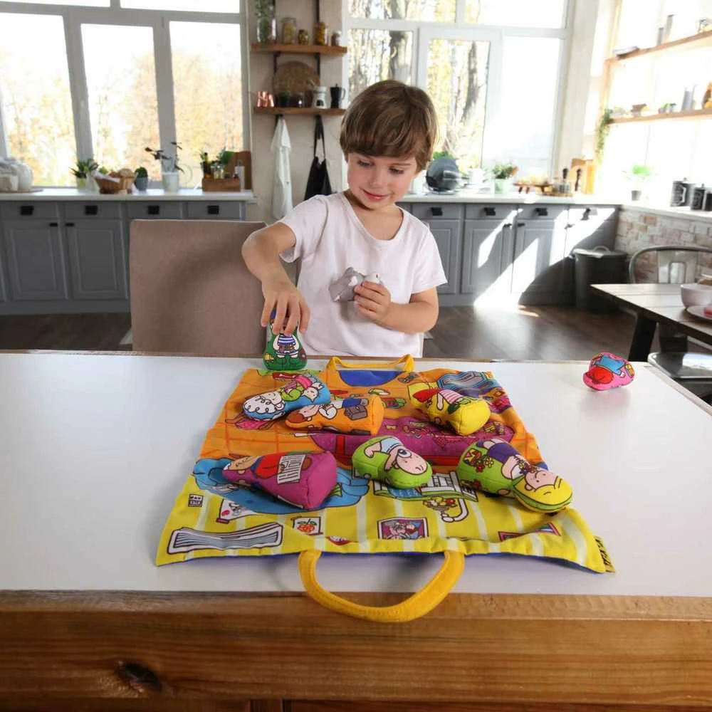 K's Kids žaidimų kilimėlis su žaislais – šeimai