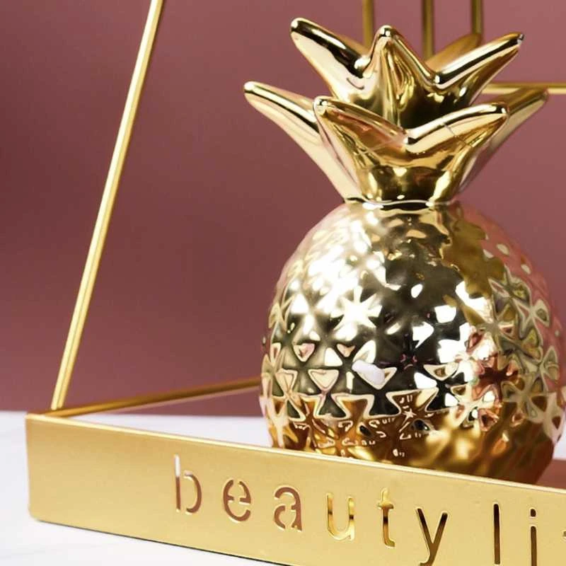BEAUTY LIFE Kosmetikos Pusiau Dviejų Lygių Metalinė Lentyna - Auksinė