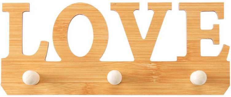Medinė pakaba LOVE užrašas