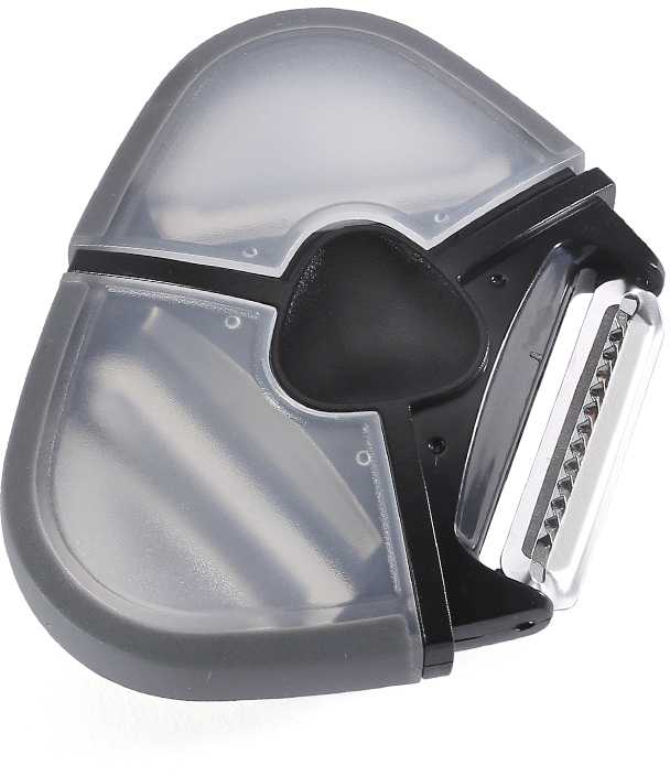 Peeler su trim 3in1 peiliukais - juoda