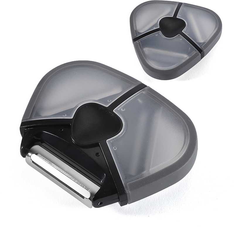 Peeler su trim 3in1 peiliukais - juoda