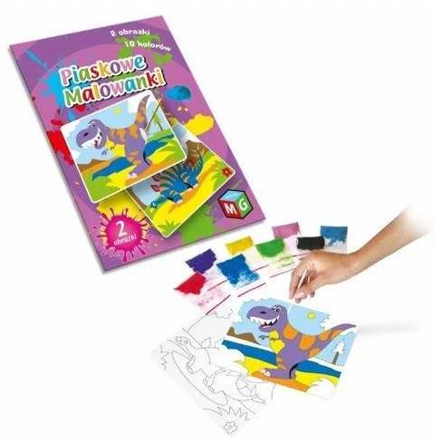 Multigra Dinozaurų smėlio tapyba rinkinys