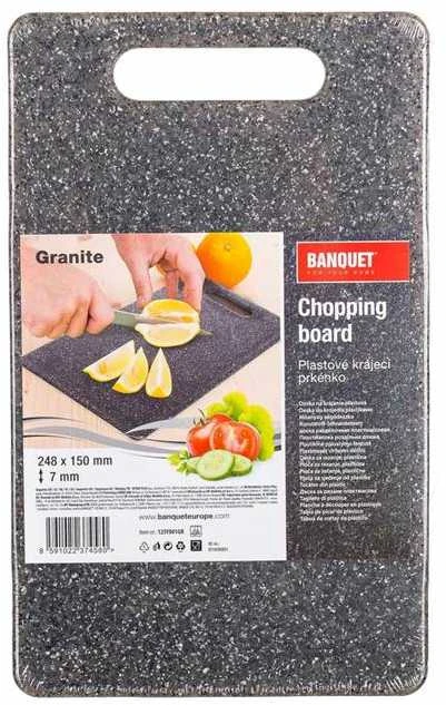 Banquet Plastikinė pjaustymo lentelė Granite 24,8cm