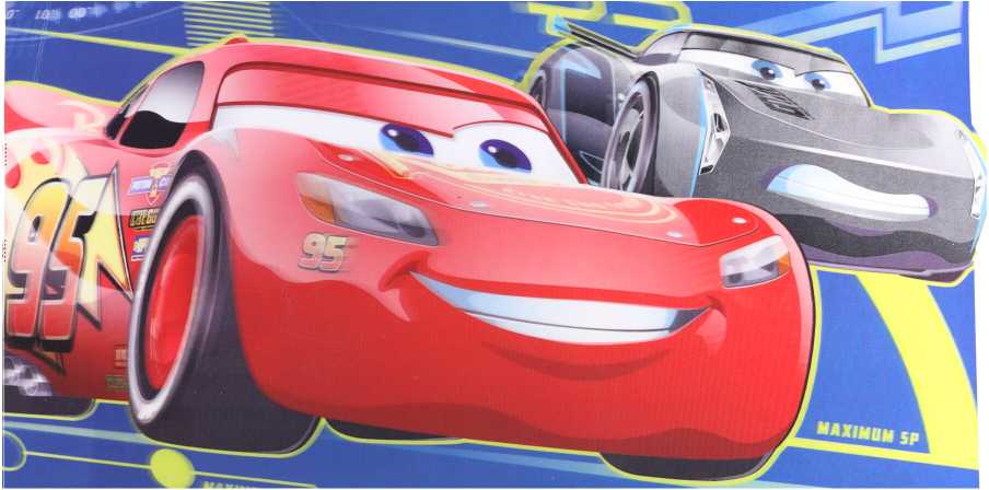 CVARS 3 Plastikinė stalo užtiesalas 43x28cm Automobilių dizainas