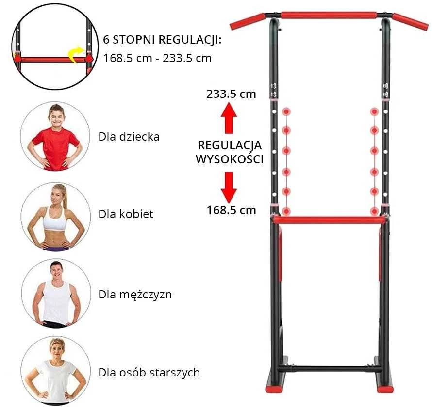 Multifunkcinis treniruoklis sporto pratimams ir tempimui 2in1