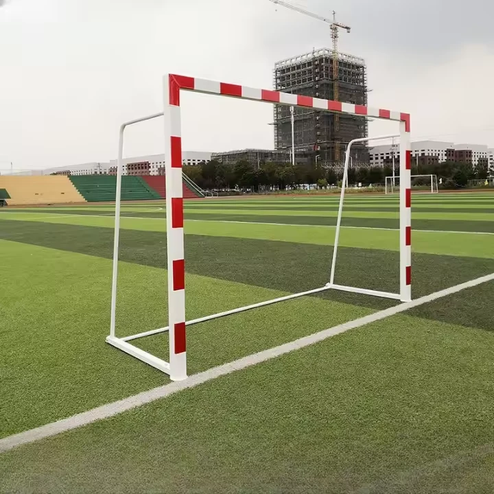 Profesionali futbolo vartai su tinklu 300x200 cm - Raudonai baltas